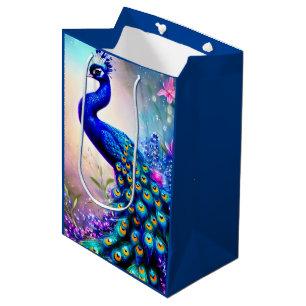 Beautiful Fantasy Peacock  Medium Gift Bag