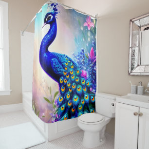 Beautiful Fantasy Peacock  Shower Curtain