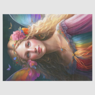 Beautiful Fantasy Rainbow Fairy Decoupage Tissue Paper