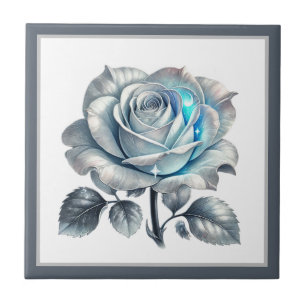 Beautiful Fantasy rose lovers  Ceramic Tile