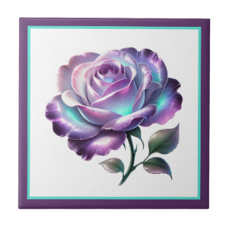 Beautiful Fantasy rose lovers  Ceramic Tile