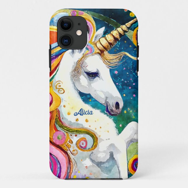 Beautiful Fantasy Unicorn Case-Mate iPhone Case (Back)