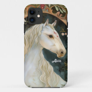 Beautiful Fantasy White Horse iPhone 11 Case