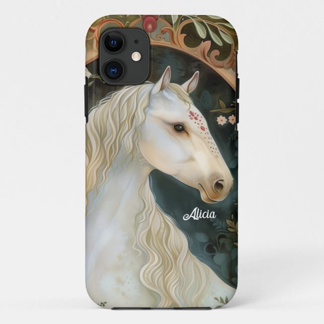 Beautiful Fantasy White Horse Case-Mate iPhone Case (Back)