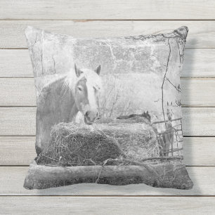 Beautiful Farm Horses Cushion
