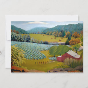 Beautiful Farm Vineyard Birthday Invitation