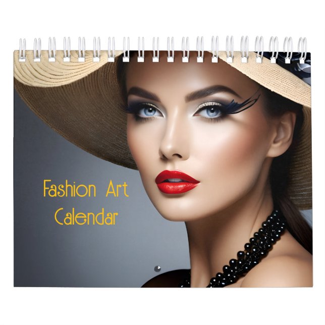 Beautiful fashion woman artCalendar Calendar (Cover)