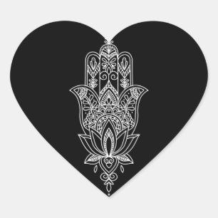 💝🕉Beautiful Fatimas hand Heart Sticker