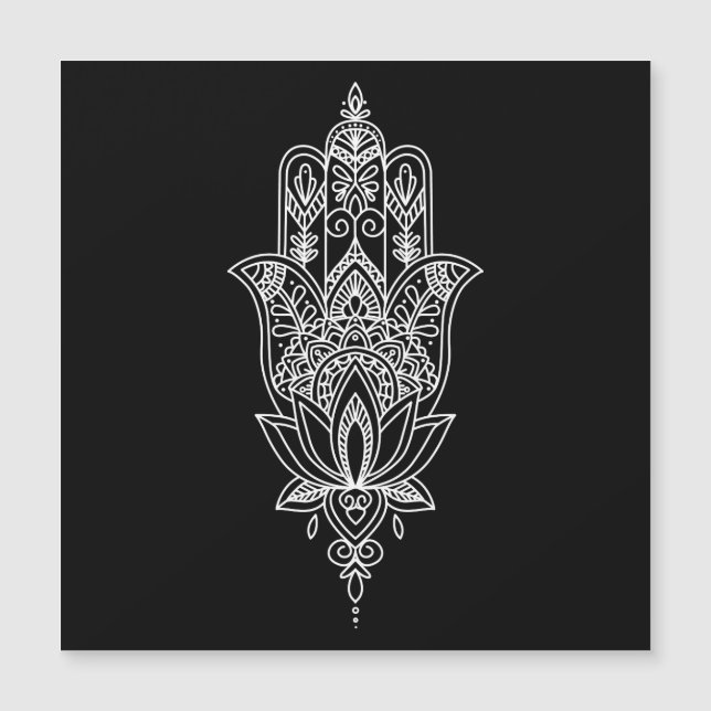 Beautiful Fatimas hand magnetic card  (Front)