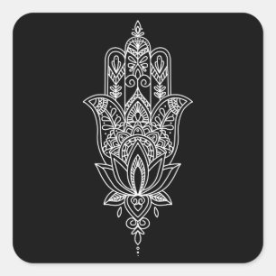 Beautiful Fatimas hand Square Sticker