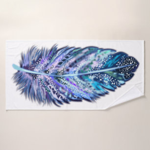 Beautiful Feather Bath Towel Custom Colours