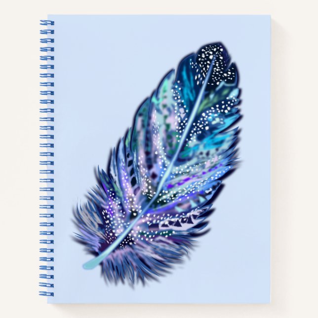 Beautiful Feather - Choose your colour Notebook (Front)