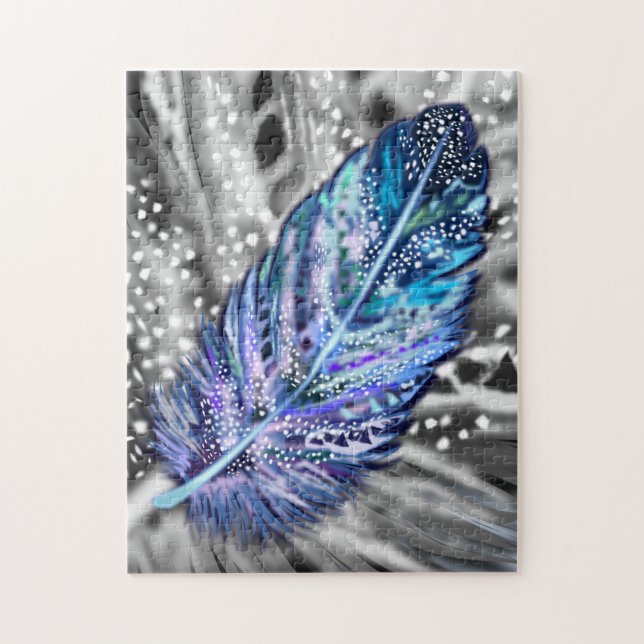 Beautiful Feather - Exotic Jigsaw Puzzle (Vertical)