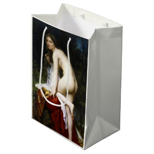Beautiful Female Bather (by Bouguereau) Medium Gift Bag