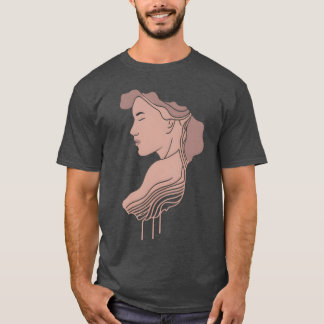 Beautiful Female Mother Vector Design 3 Colours fu T-Shirt