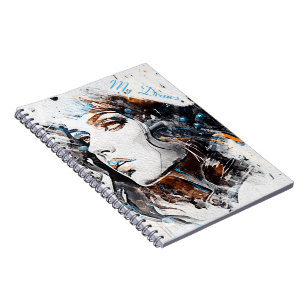 Beautiful Female Portrait Spiral Photo Notebook
