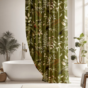Beautiful Fern Leaves Shower Curtain