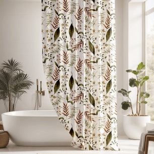 Beautiful Fern Leaves Shower Curtain