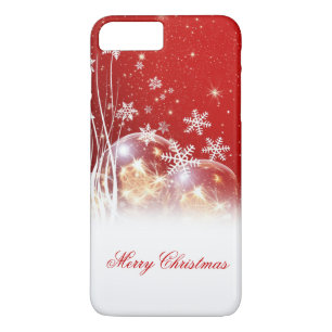 Beautiful festive “Merry Christmas” illustrati iPhone 8 Plus/7 Plus Case