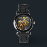 Beautiful Fever Dream Watch<br><div class="desc">Ever feel like art history is just one long,  beautiful fever dream? This design brings together the world's most famous faces in a chaotic,  colorful collision of styles. From the sharp edges of Cubism to the starlit swirls of Post-impressionism, </div>