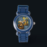 Beautiful Fever Dream Watch<br><div class="desc">Ever feel like art history is just one long,  beautiful fever dream? This design brings together the world's most famous faces in a chaotic,  colorful collision of styles. From the sharp edges of Cubism to the starlit swirls of Post-impressionism, </div>