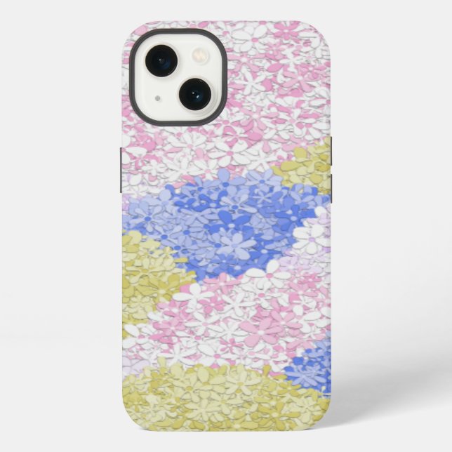 Beautiful Fields Of Hydrangeas iPhone Case (Back)