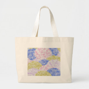 Beautiful Fields Of Hydrangeas Large Tote Bag