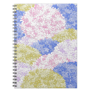 Beautiful Fields Of Hydrangeas Notebook
