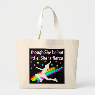 BEAUTIFUL FIGURE SKATING DESIGN LARGE TOTE BAG
