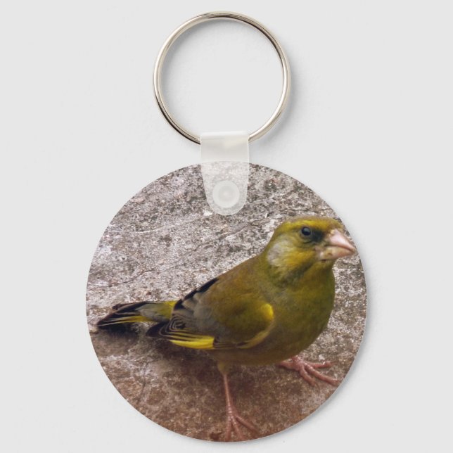 Beautiful Finch Key Ring (Front)