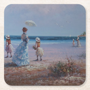 Beautiful Fine Art Square Paper Coaster