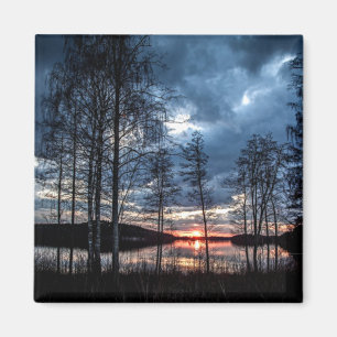 Beautiful Finland landscape photograph Magnet