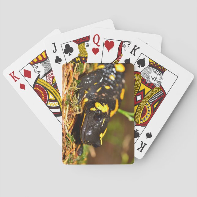 Beautiful Fire Salamander Playing Cards (Back)