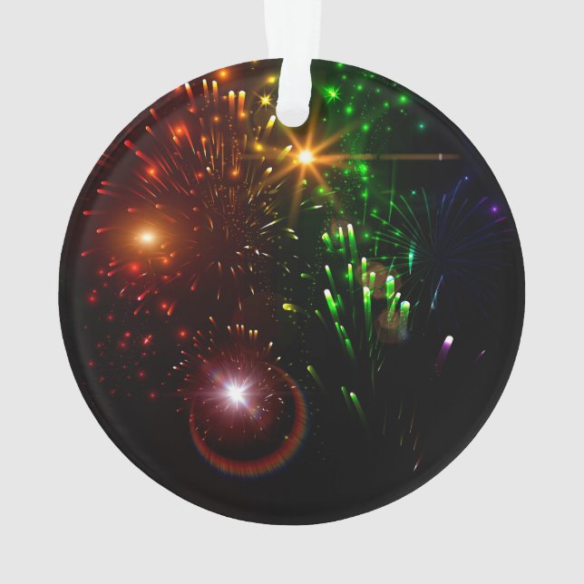Beautiful firework ornament (Back)