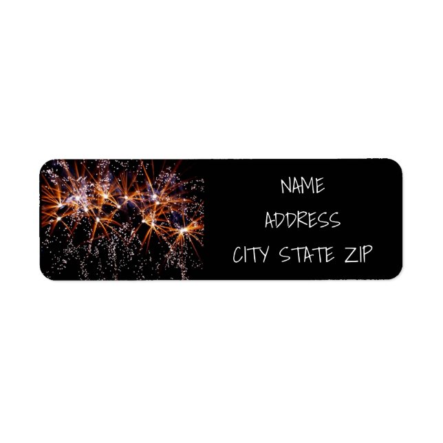 **BEAUTIFUL FIREWORKS** RETURN ADDRESS LABEL (Front)