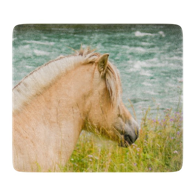 Beautiful Fjord Horse Cutting Board (Front)