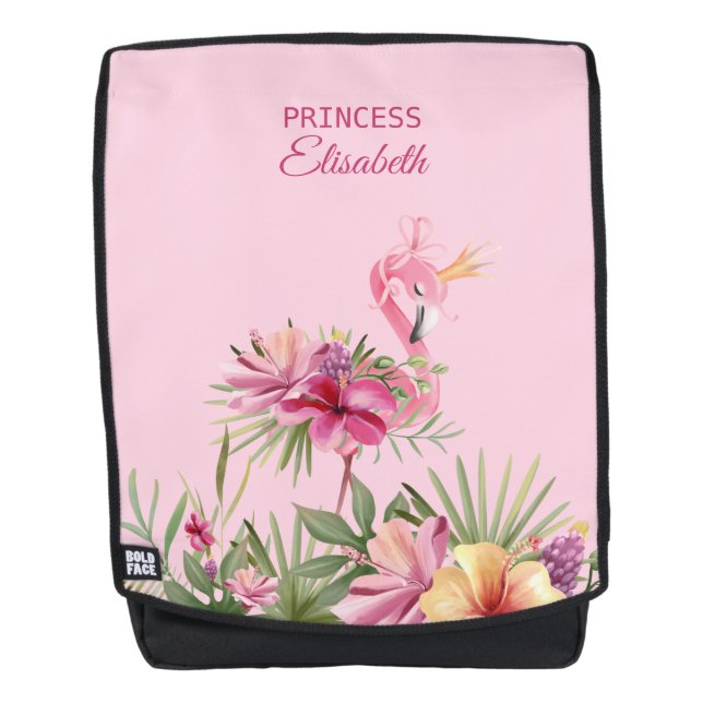 Beautiful Flamingo Backpack (Front)