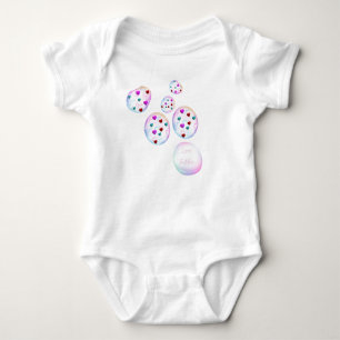 Beautiful floating bubbles of love baby bodysuit