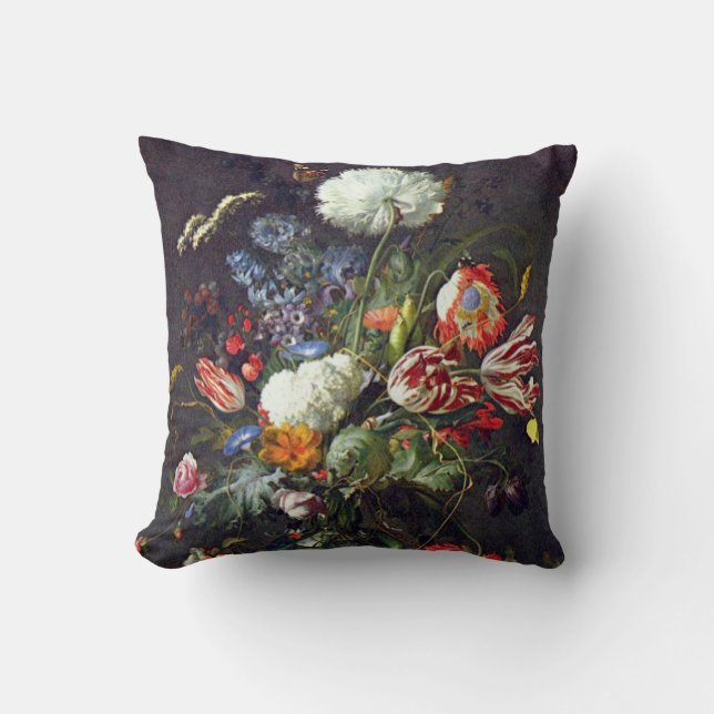 Beautiful floral art cushion (Front)
