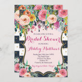 Beautiful Floral Baby Shower Invitation, Baby Invitation (Front/Back)