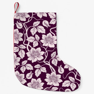 Beautiful Floral Background Small Christmas Stocking