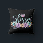 Beautiful Floral Blessed Cushion<br><div class="desc">Floral Blessed Design</div>