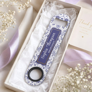 Beautiful Floral Blue Bridesmaid Wedding Favour Ba