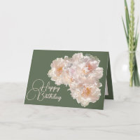 Beautiful Floral Bouquet Pink Peonies Birthday