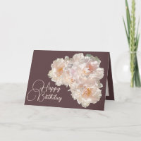 Beautiful Floral Bouquet Pink Peonies Birthday