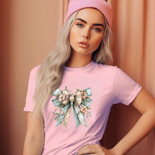 Beautiful Floral Bow T-Shirt