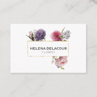 ★ Beautiful Floral Business Card