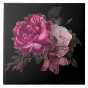 Beautiful Floral Ceramic Tile