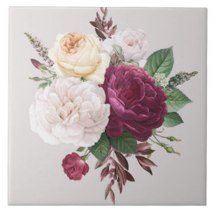 Beautiful Floral Ceramic Tile