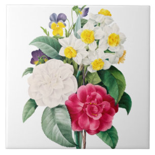 Beautiful Floral Ceramic Tile
